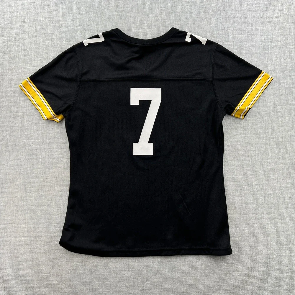 Nike Iowa Hawkeyes Football Jersey Kids L Black Yellow #7 NCAA Gameday Tailgate